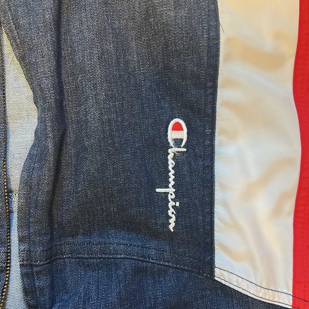 Denim Jacket by Champion Reverse Weave nwot - Picture 4 of 6